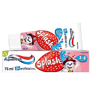 Aquafresh Kids Toothpaste, Splash 3-8 years Strawberry & Mint Flavour 75ml