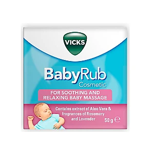 VICKS BabyRub Ointment for Soothing and Relaxing Baby Massage Jar 50g