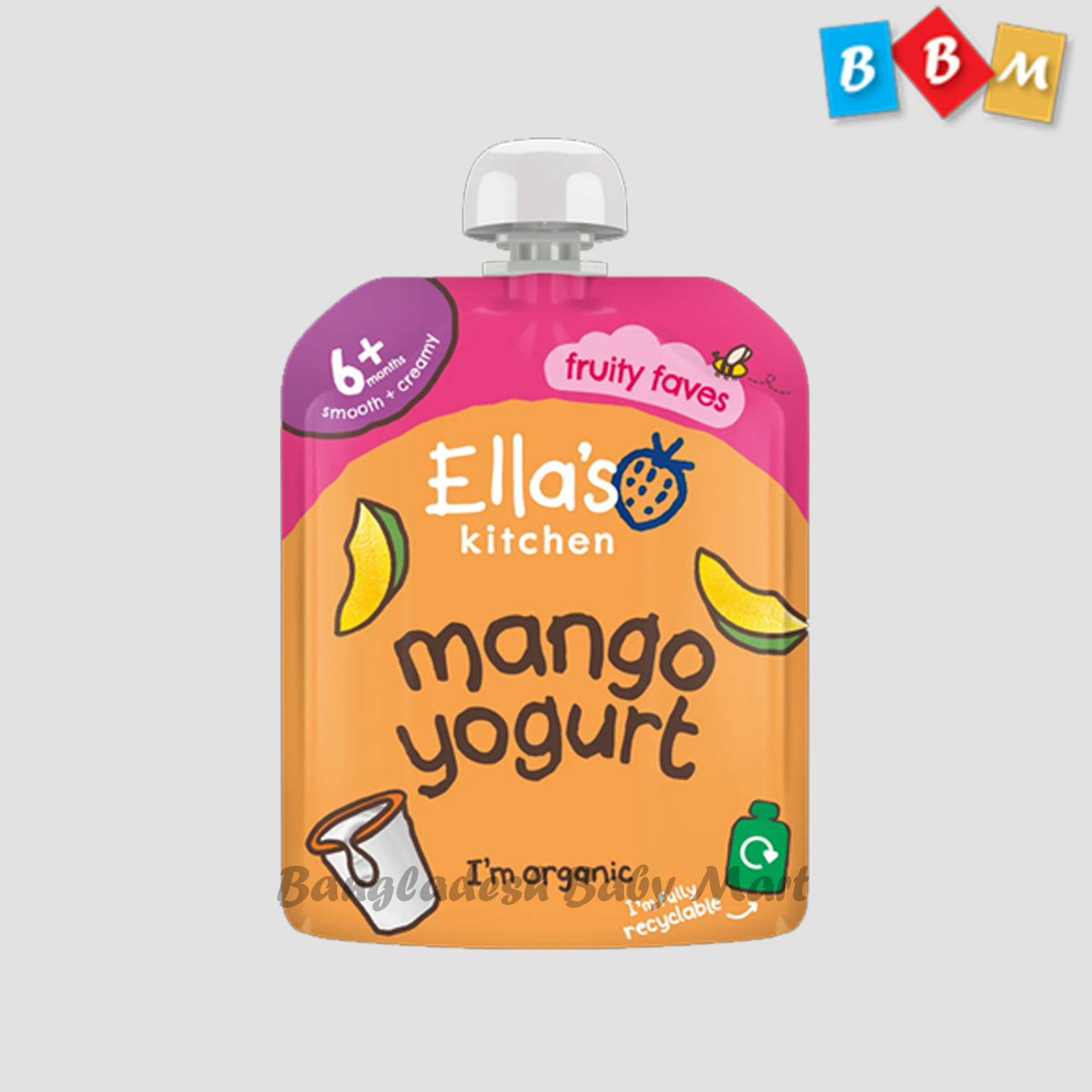 Ella's Kitchen Mango yummy yogurt greek style