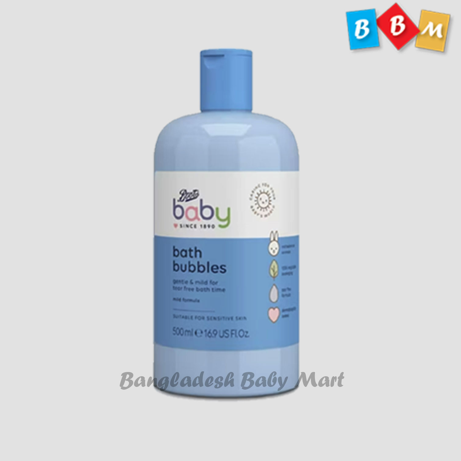 Image of Boots Baby bath bubbles 500ml offer Cruelty Free Boots Baby bath bubbles 500ml
