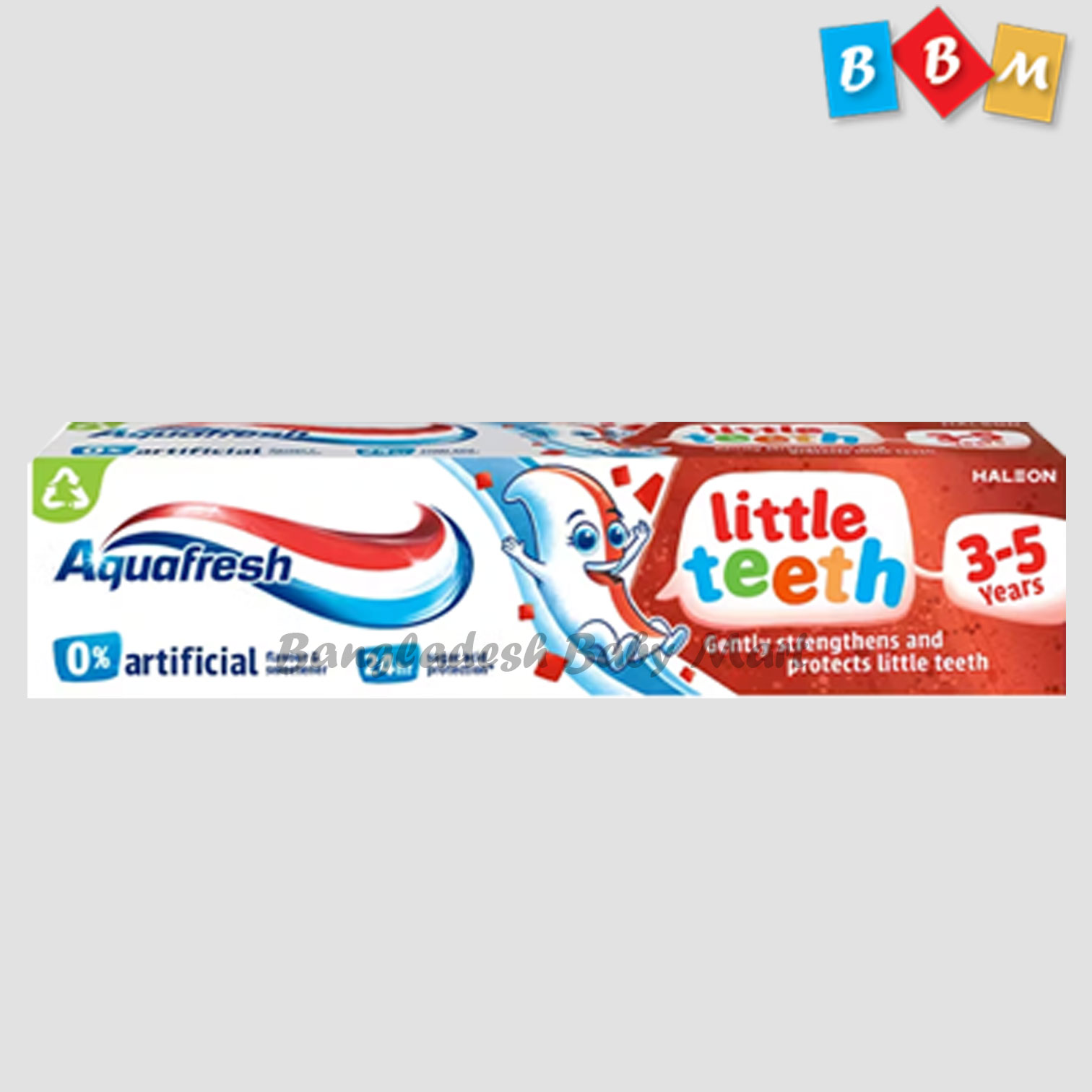 Aquafresh Kids Fluoride Toothpaste, Little Teeth Toothpaste, For Ages 3-5, 75ml